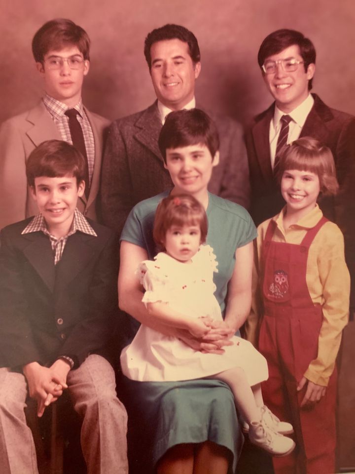 The author (bottom left) with his parents and four siblings.