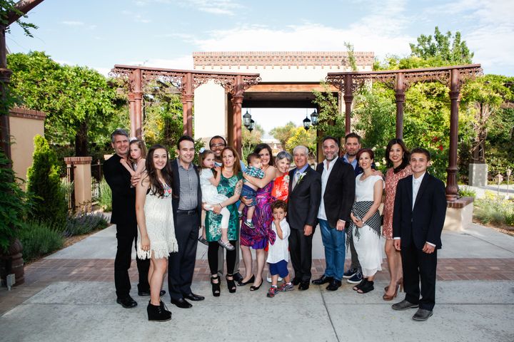 The author (fourth from left) with his siblings, their spouses and children celebrating his parents 50th wedding anniversary in Albuquerque, New Mexico.